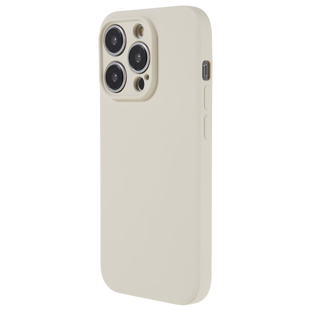 Cover TPU resistente agli urti iPhone 15 Pro, beige