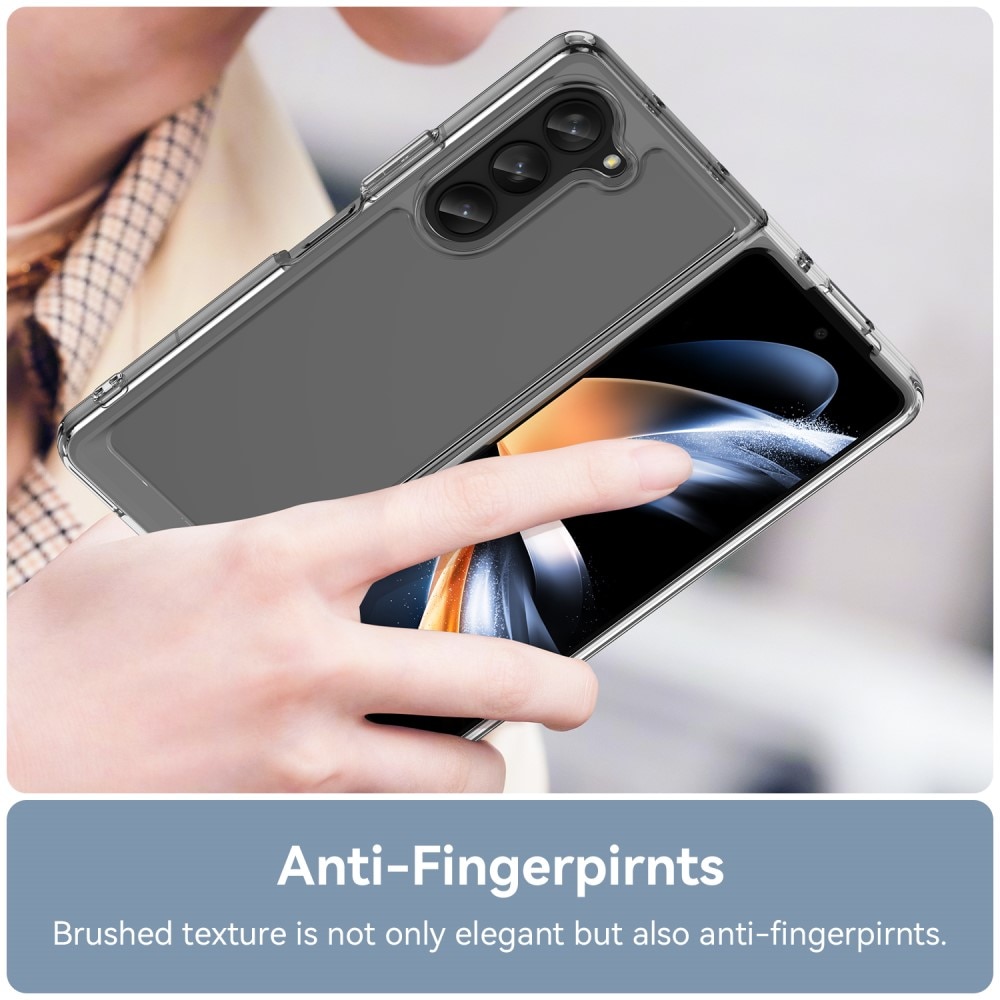 Cover ibrido Crystal Hybrid per Samsung Galaxy Z Fold 4, trasparente