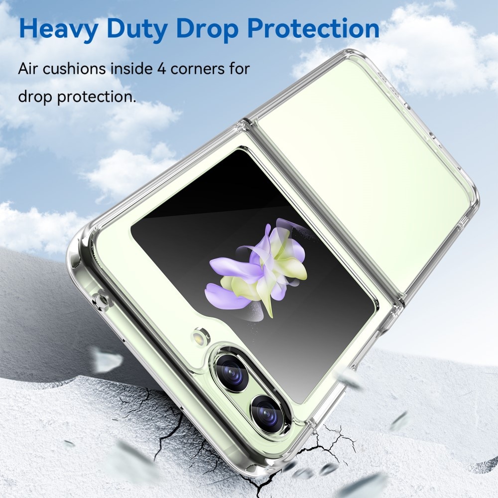 Cover ibrido Crystal Hybrid per Samsung Galaxy Z Flip 5, trasparente