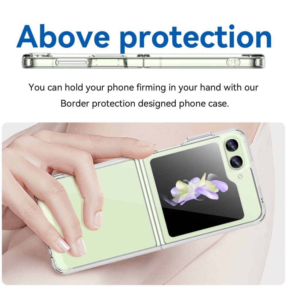 Cover ibrido Crystal Hybrid per Samsung Galaxy Z Flip 5, trasparente