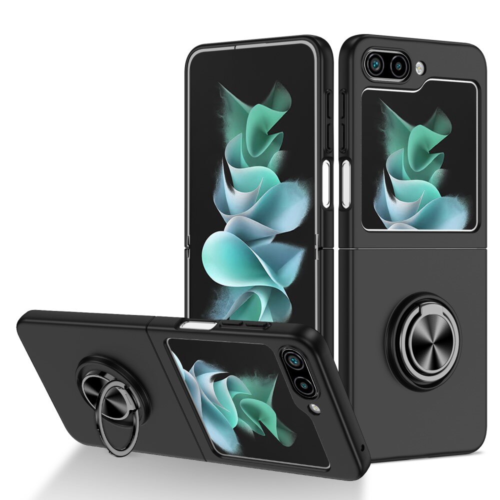 Cover magnetico con porta anelli Samsung Galaxy Z Flip 6 nero