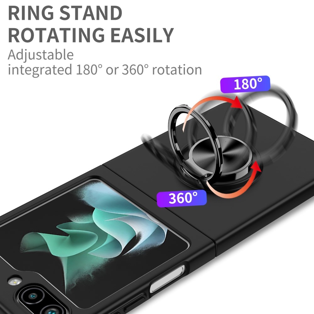 Cover magnetico con porta anelli Samsung Galaxy Z Flip 5 nero
