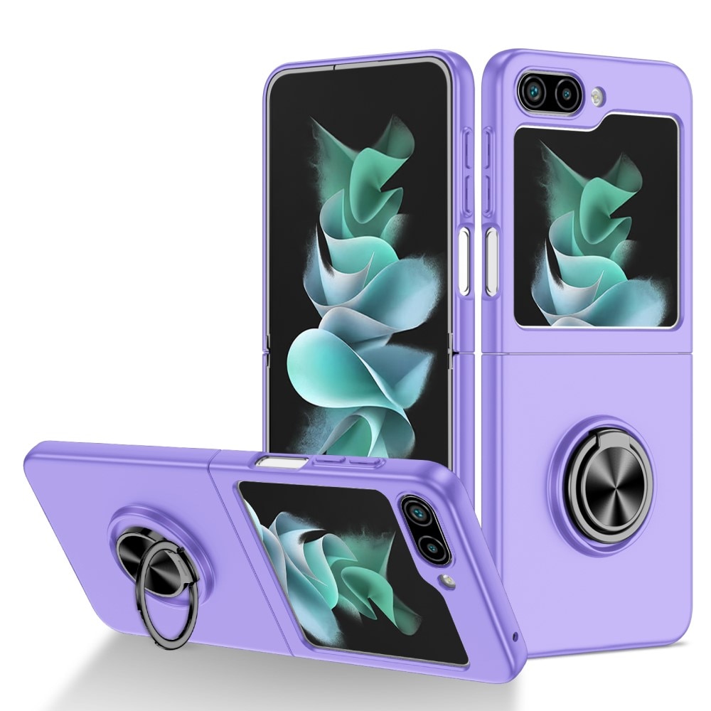 Cover magnetico con porta anelli Samsung Galaxy Z Flip 6 viola