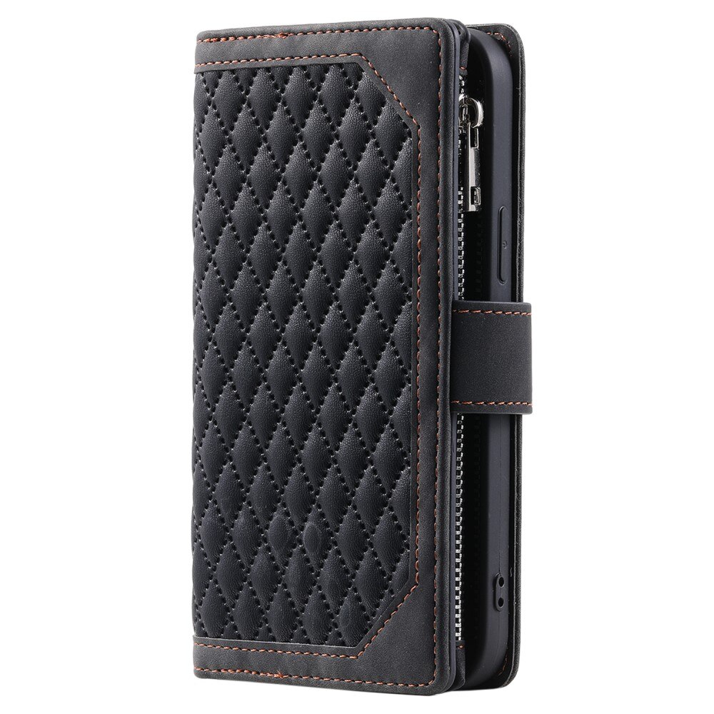 Borsa a portafoglio trapuntata iPhone 15 Nero