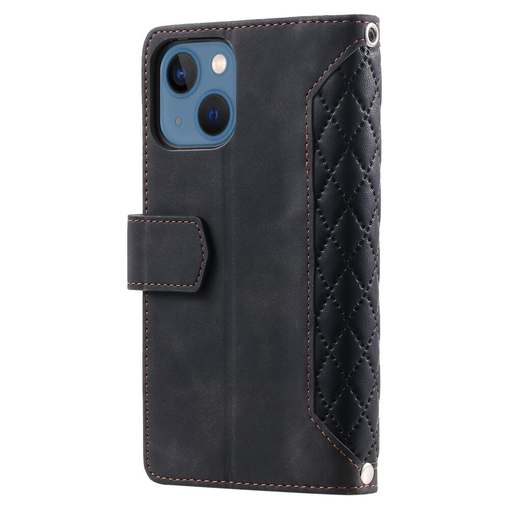Borsa a portafoglio trapuntata iPhone 15 Nero