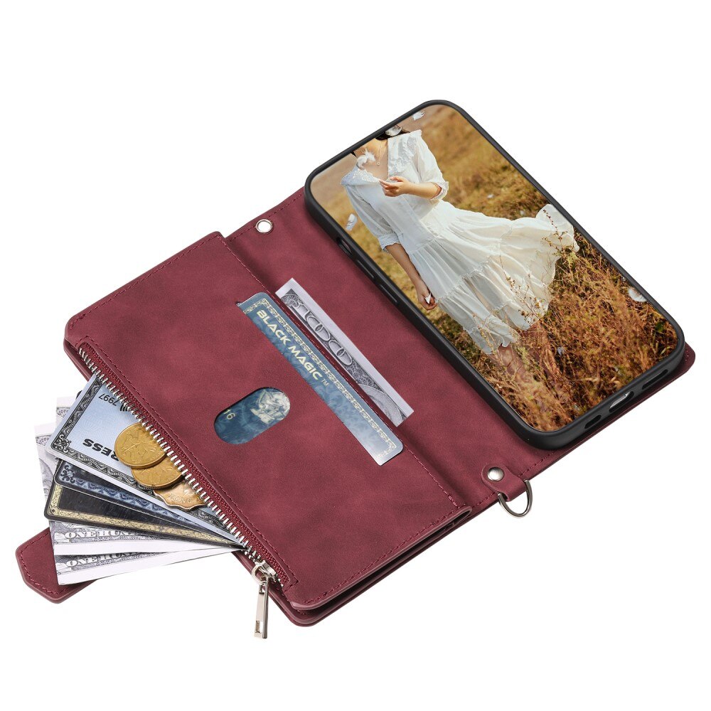 Borsa a portafoglio trapuntata iPhone 15 Plus Bianco