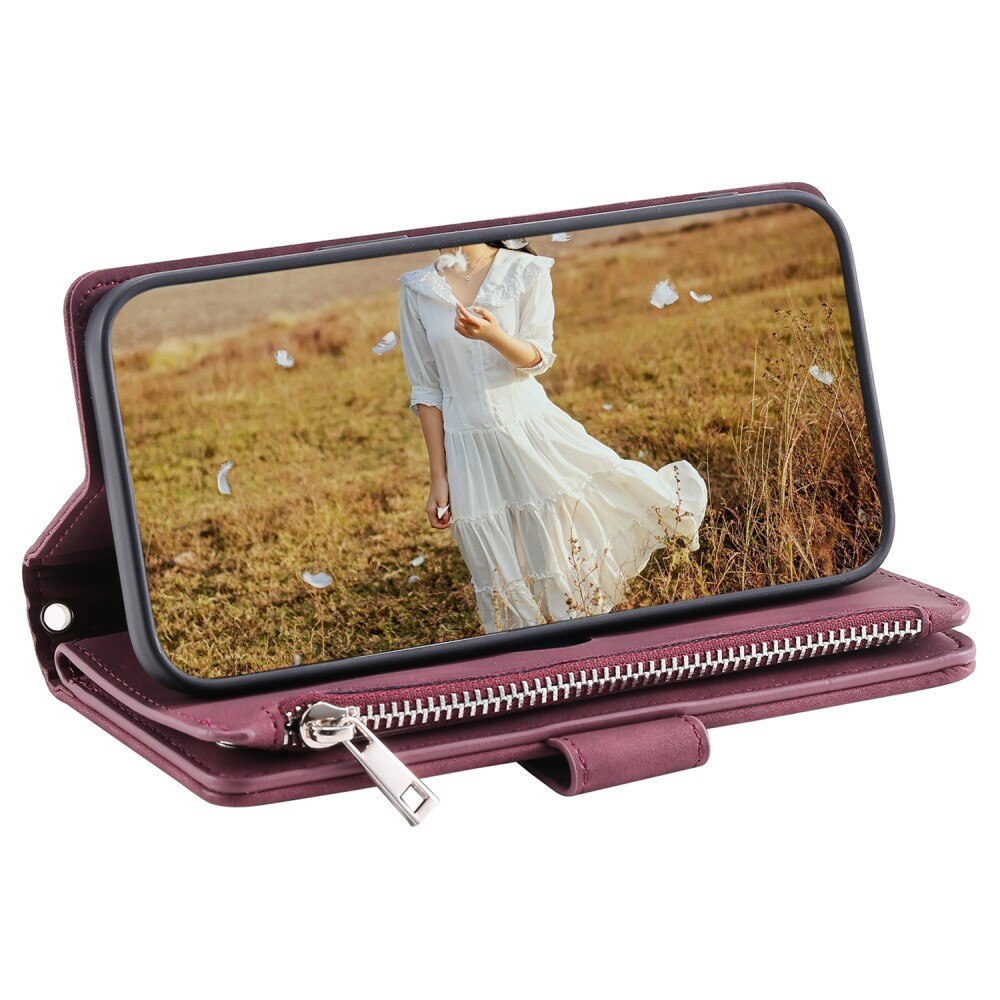 Borsa a portafoglio trapuntata iPhone 15 Plus Bianco