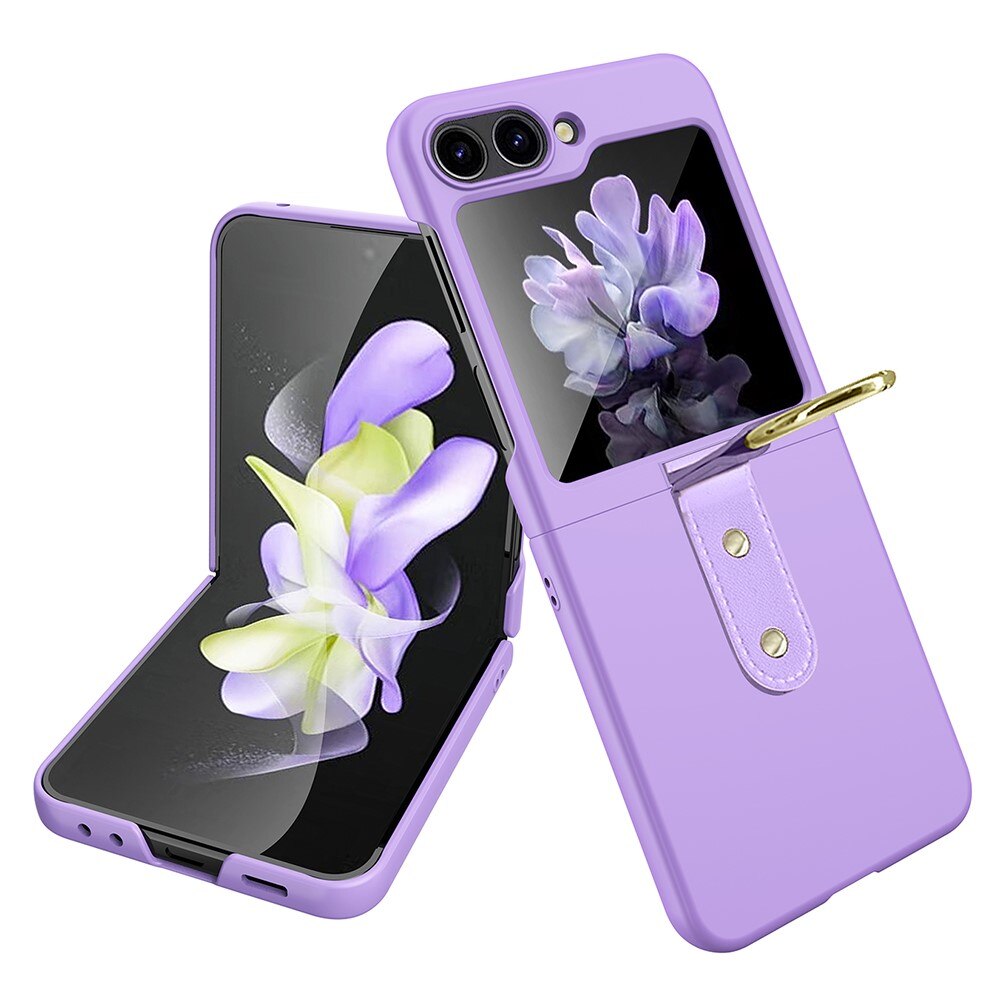 Cover con porta anelli Samsung Galaxy Z Flip 5 viola