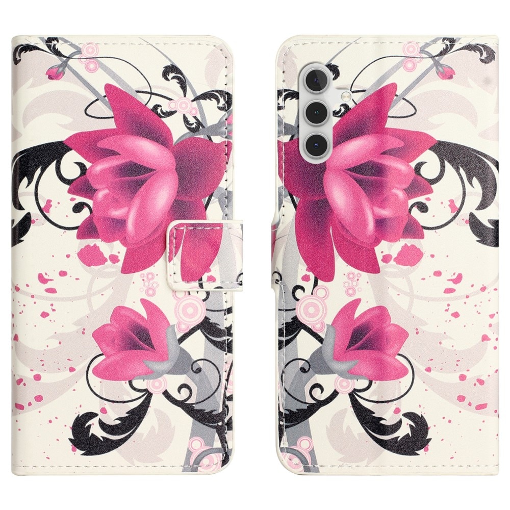 Custodie a portafoglio Samsung Galaxy S23 FE Flowers