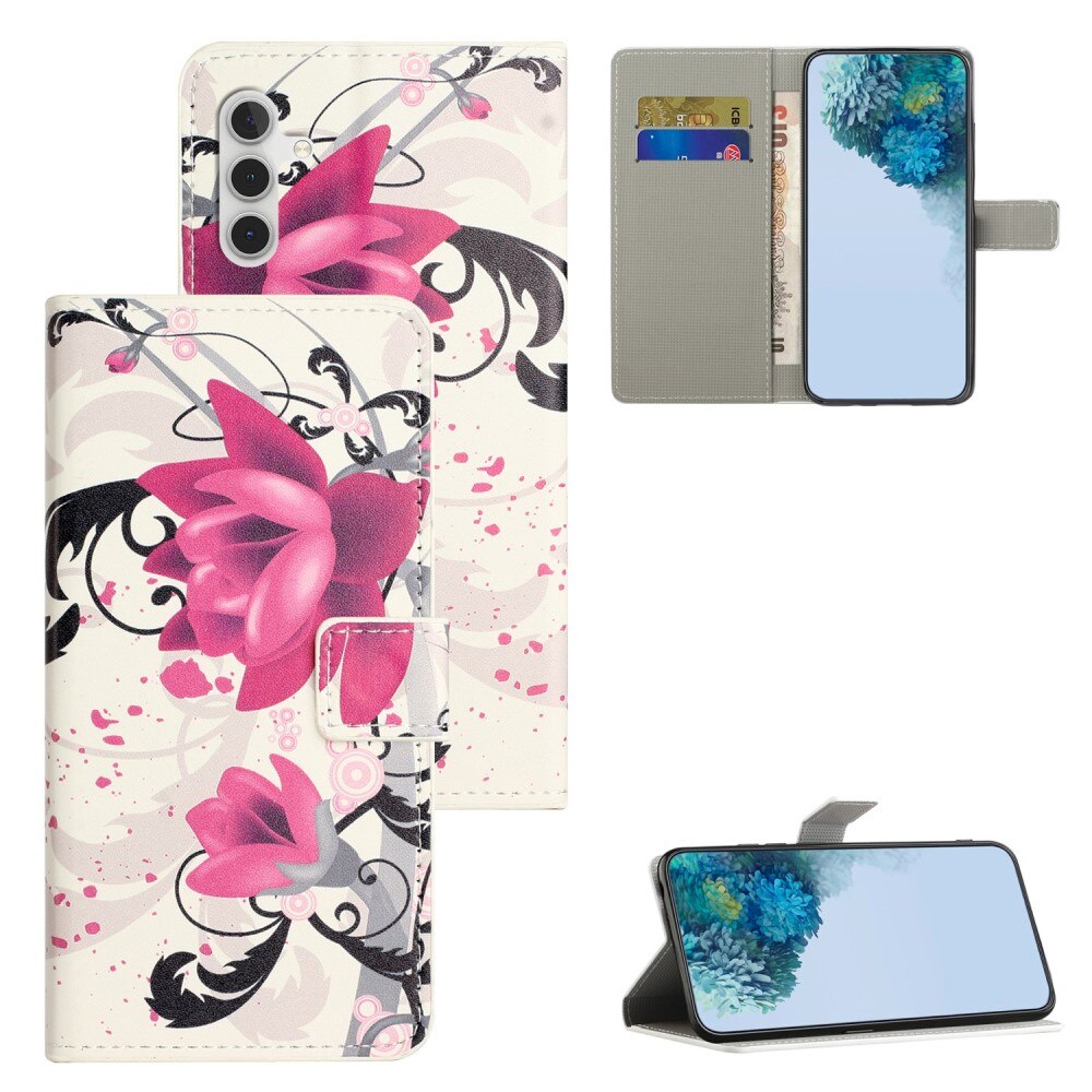 Custodie a portafoglio Samsung Galaxy S23 FE Flowers