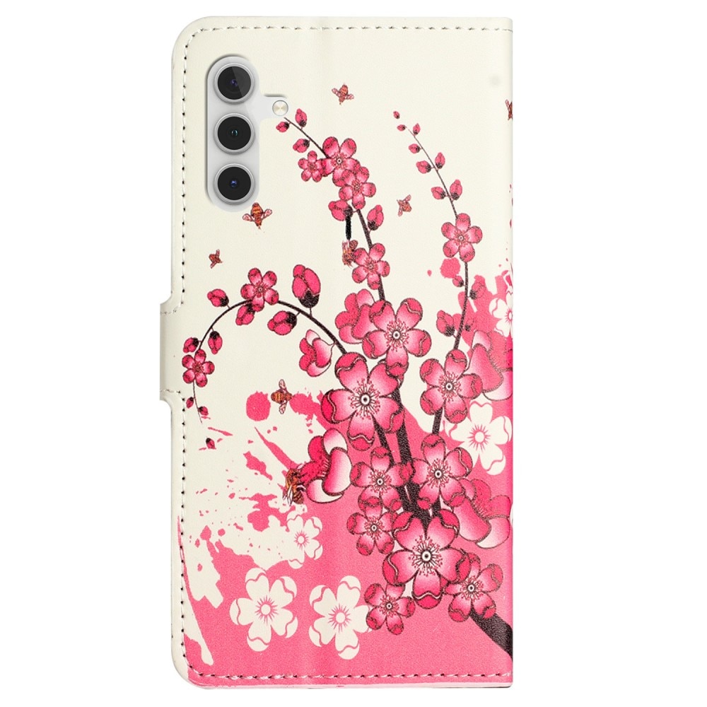 Custodie a portafoglio Samsung Galaxy S23 FE fiori di ciliegio