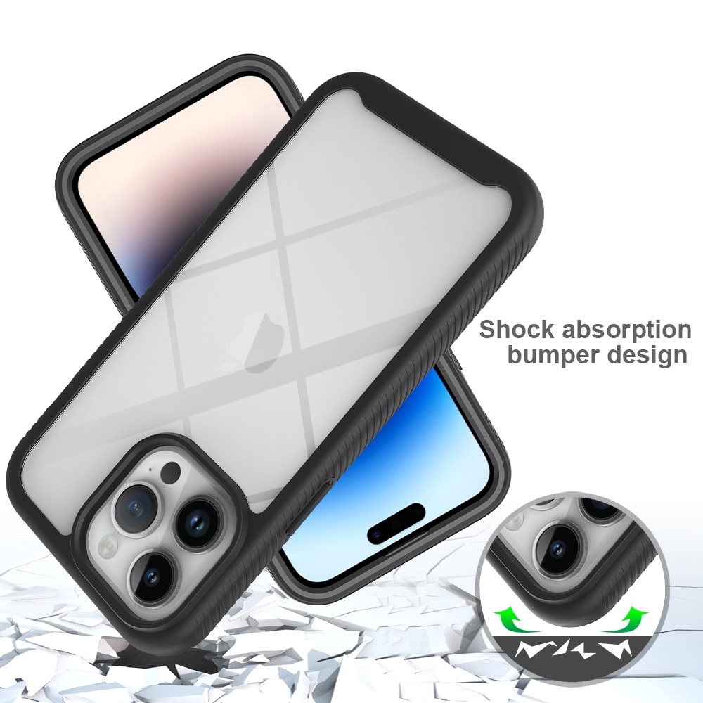 Cover Full Protection iPhone 15 Pro Max nero