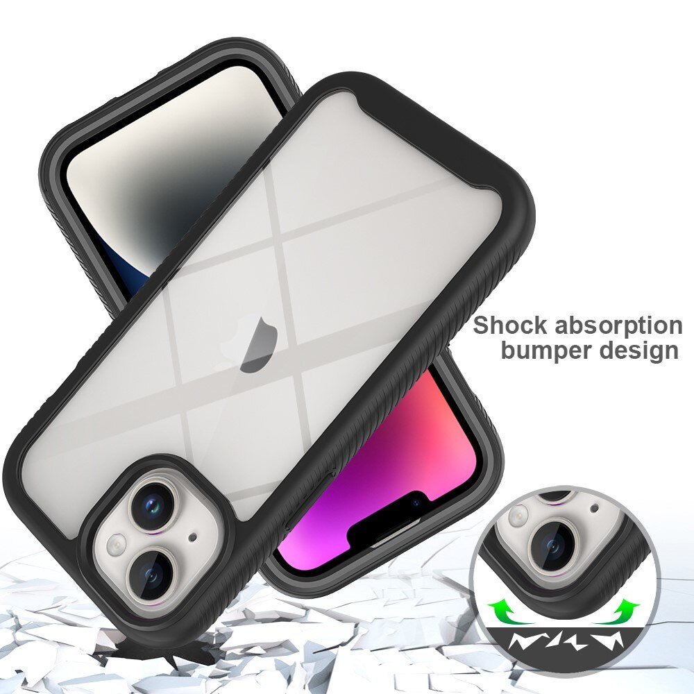 Cover Full Protection iPhone 15 nero