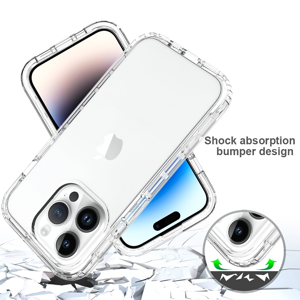 Cover Full Protection iPhone 15 Pro trasparente