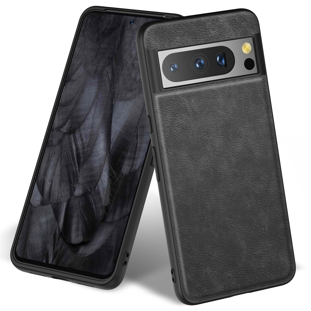 Cover in pelle Google Pixel 8 Pro nero