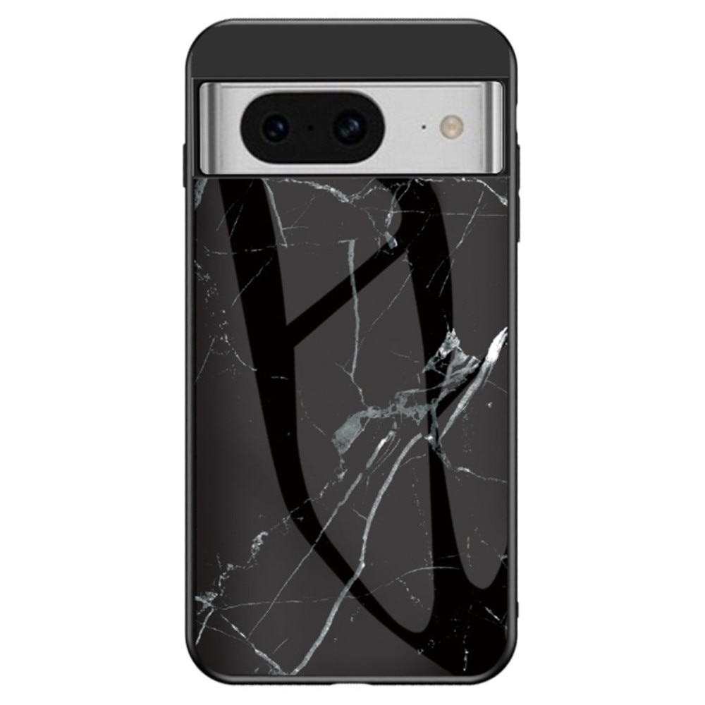 Custodia in vetro temperato Google Pixel 8 marmo nero