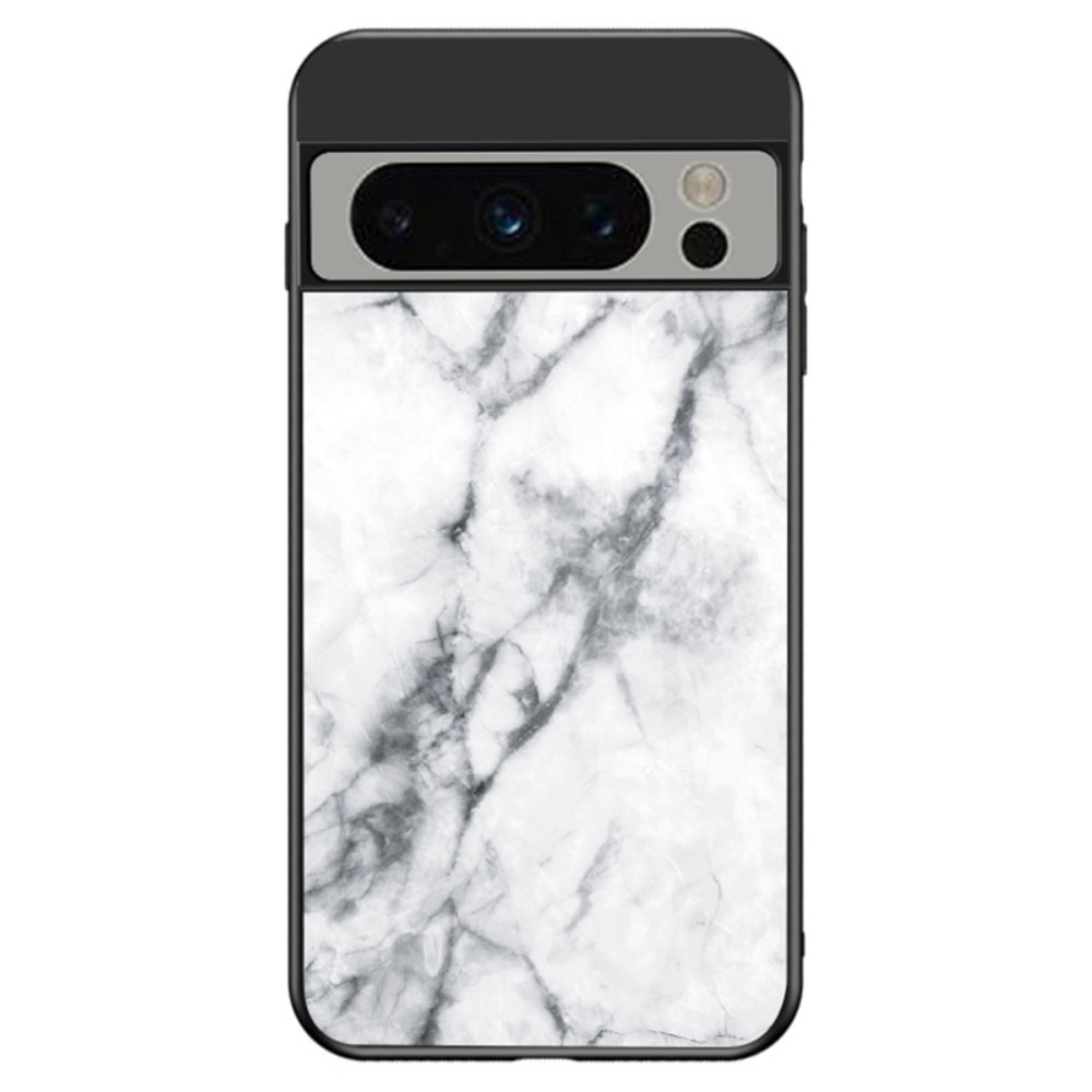 Custodia in vetro temperato Google Pixel 8 Pro marmo bianco