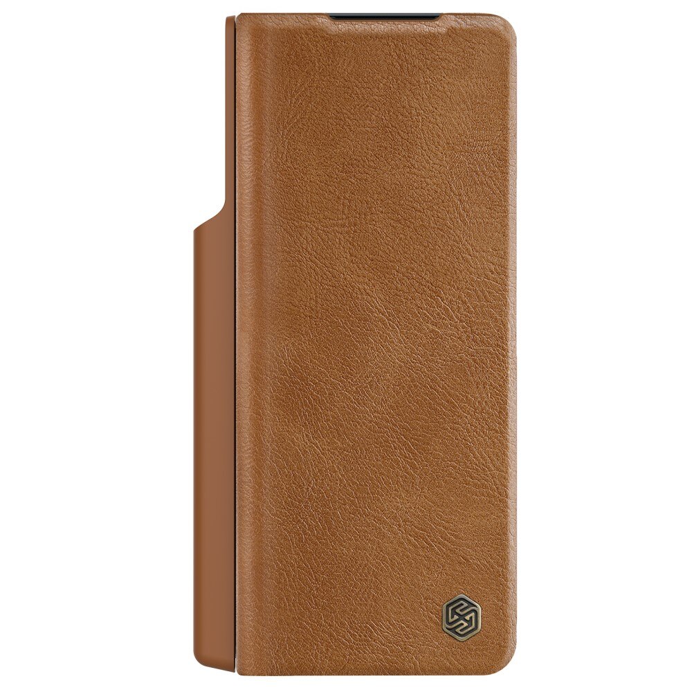 Qin Pro CamShield with Pen slot Samsung Galaxy Z Fold 5 Brown