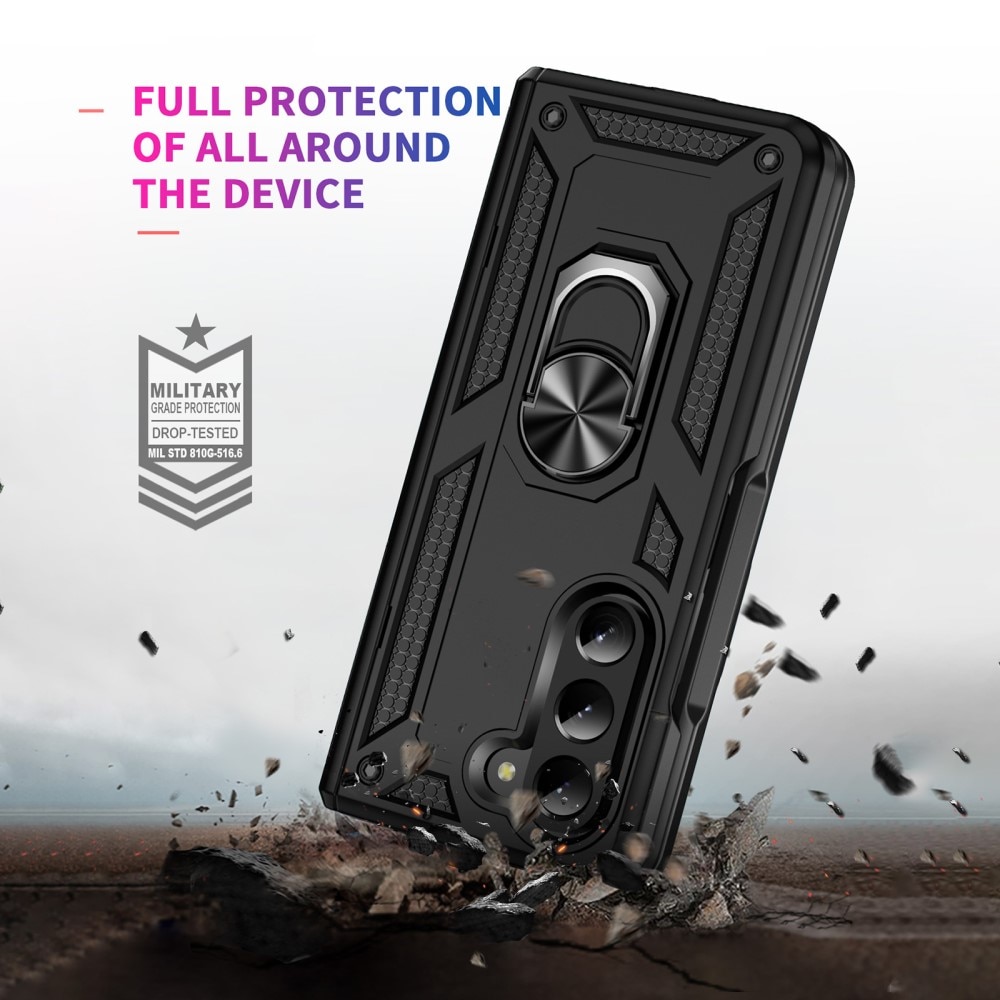 Cover ibride con anello Samsung Galaxy Z Fold 5 nero