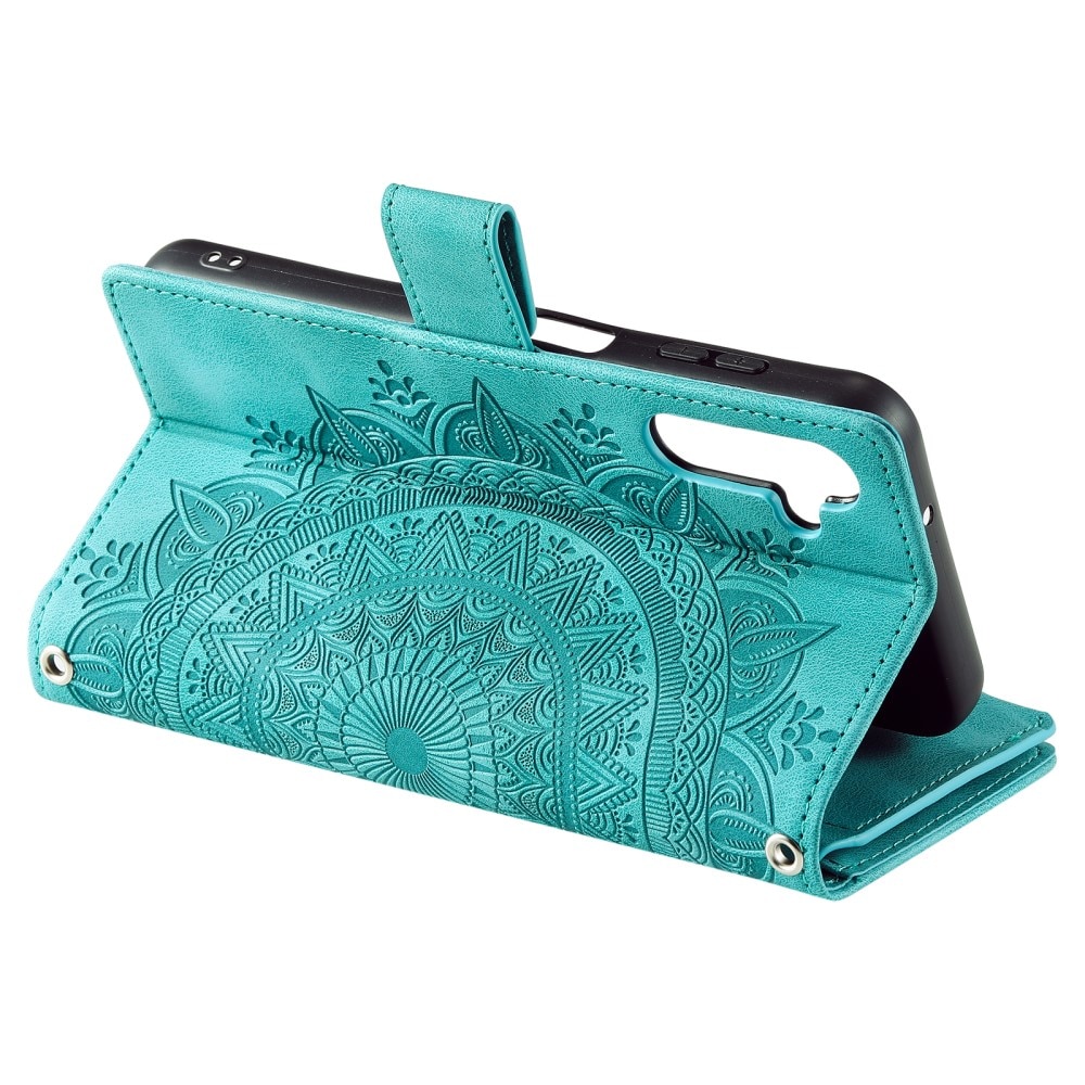 Borsa a portafoglio Mandala Samsung Galaxy S23 FE, verde