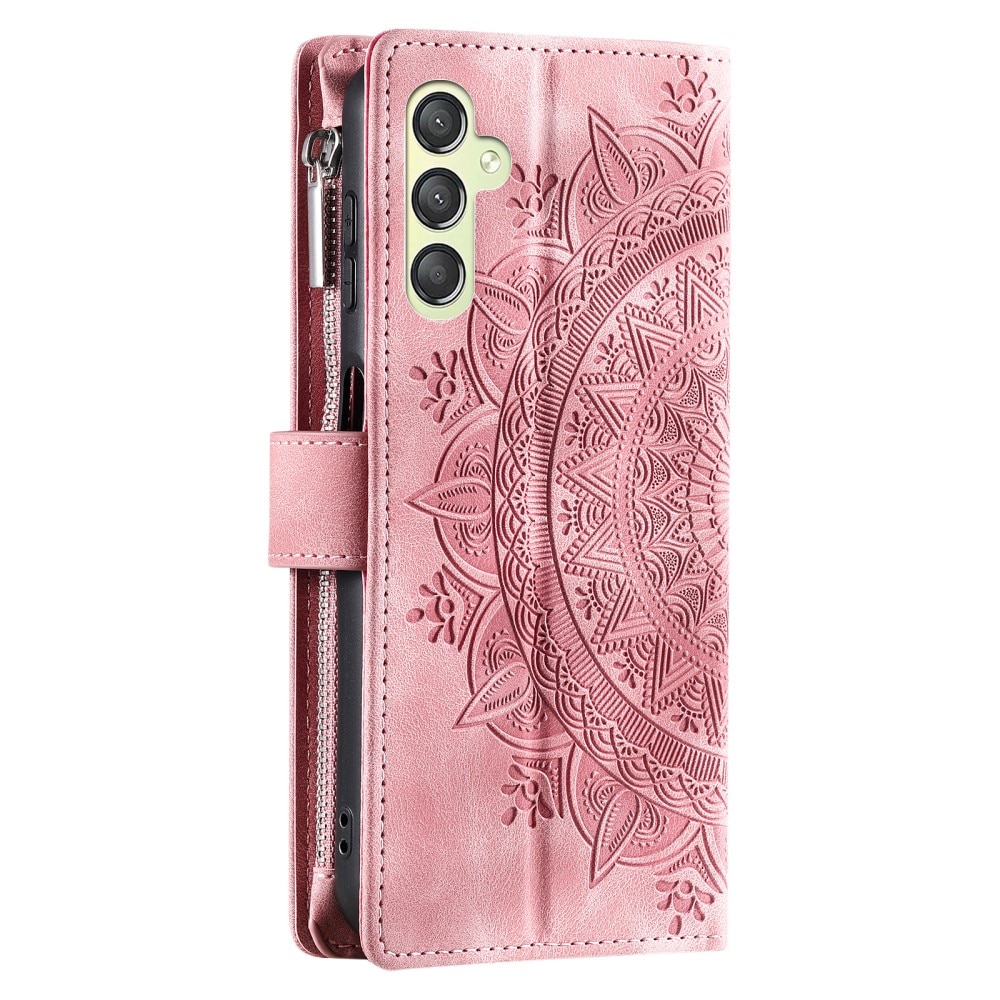 Borsa a portafoglio Mandala Samsung Galaxy S23 FE, rosa