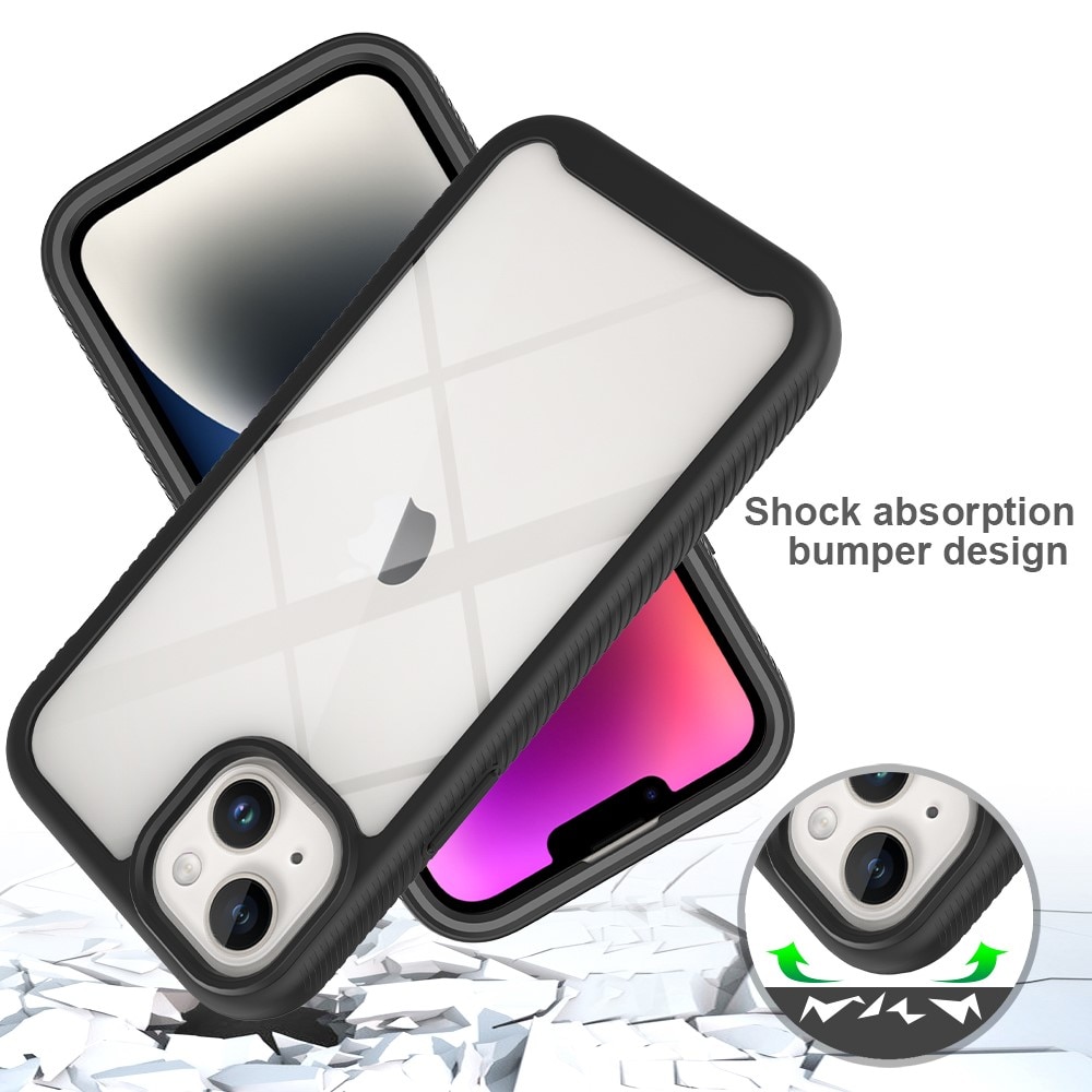 Cover protezione totale iPhone 15 Plus Nero