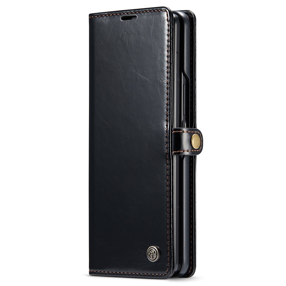 Custodia in pelle Samsung Galaxy Z Fold 5 nero