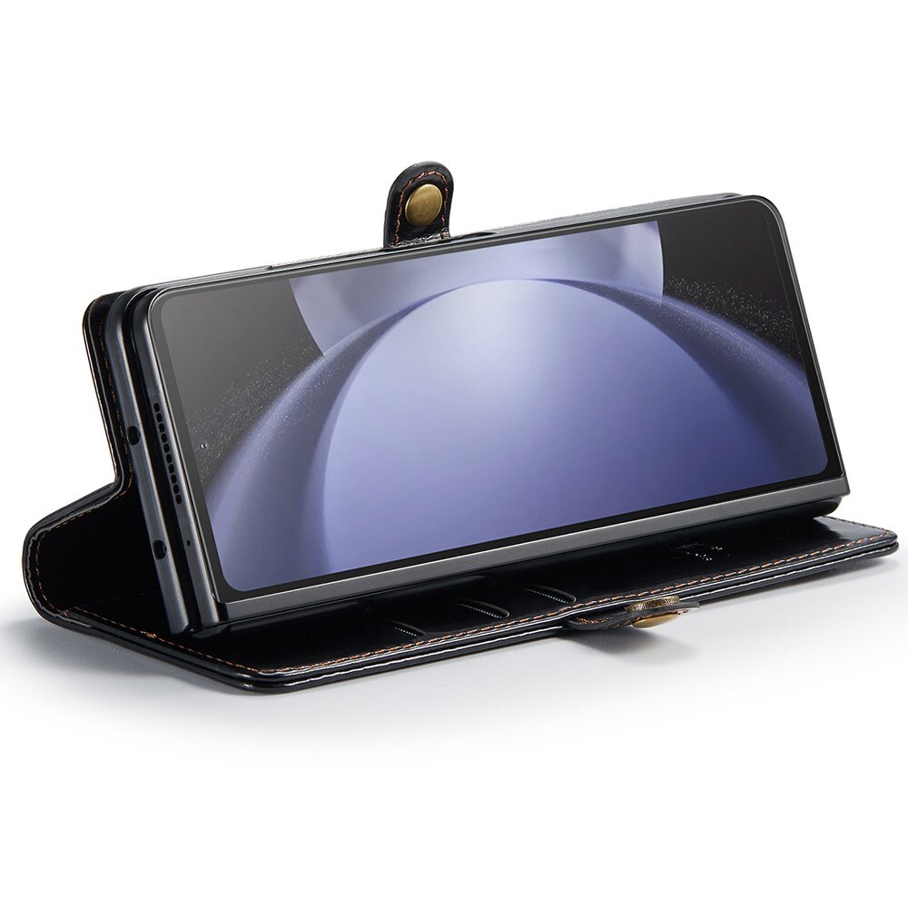 Custodia in pelle Samsung Galaxy Z Fold 5 nero