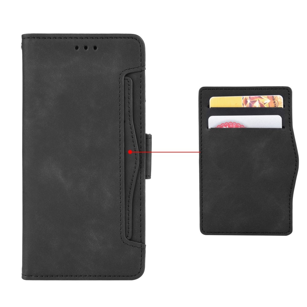 Custodia a portafoglio multipla con portapenne S-pen Samsung Galaxy Z Fold 5 nero