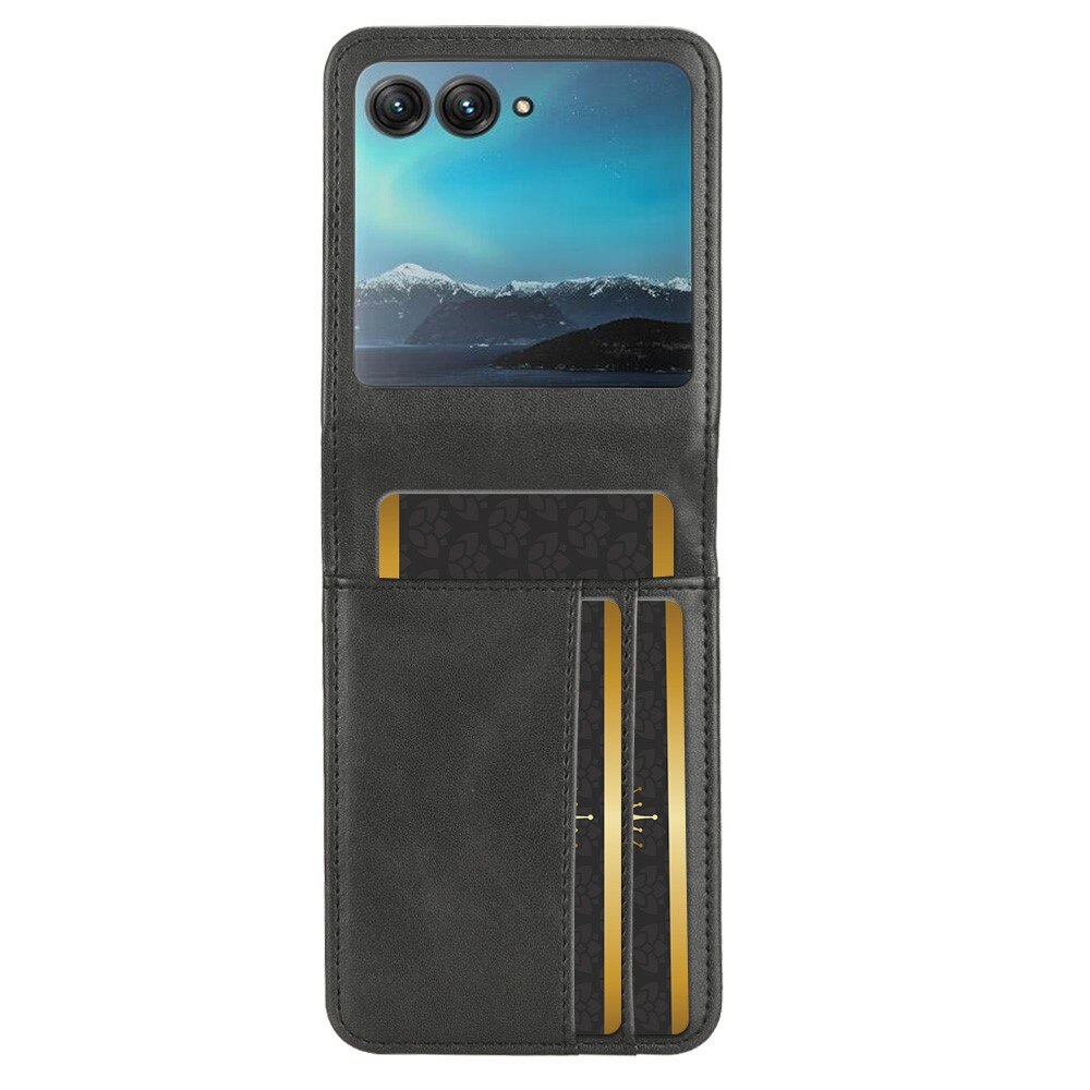 Cover portafoglio Motorola Razr 40 Ultra Nero
