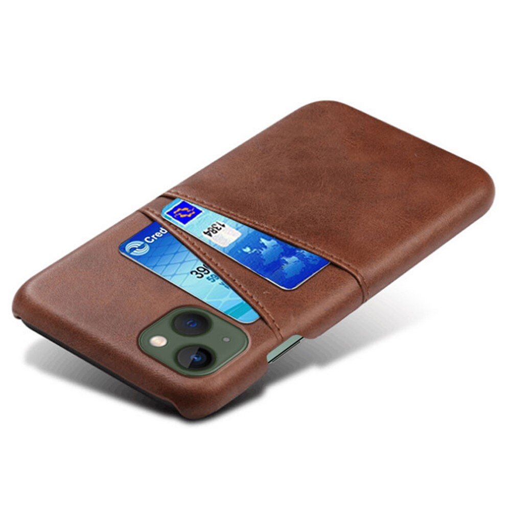 Cover Card Slots iPhone 15 Marrone