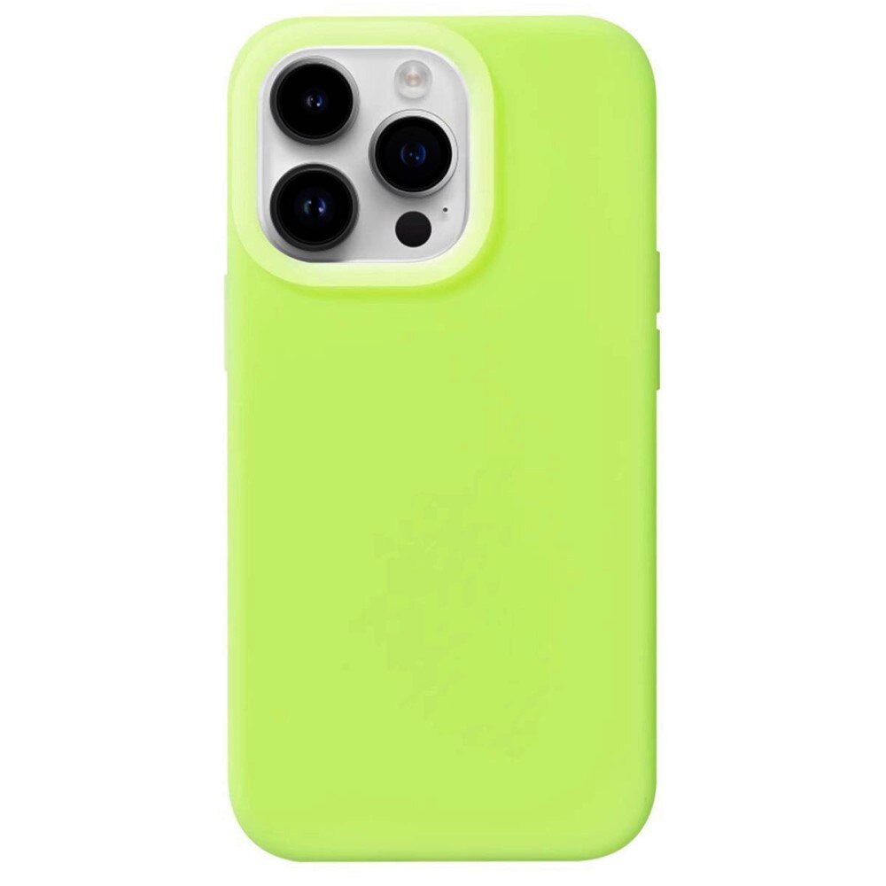 Cover in silicone Jelly iPhone 15 Pro verde