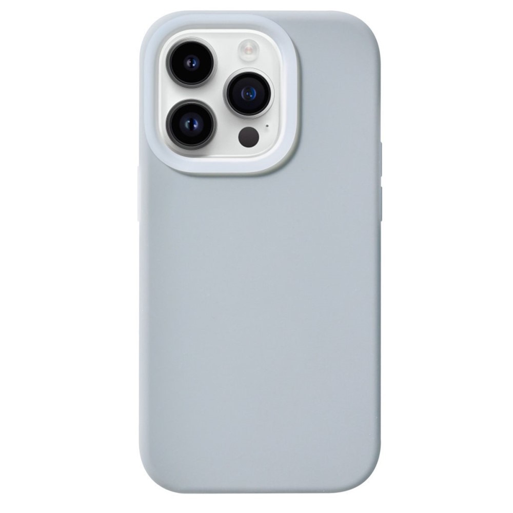 Cover in silicone Jelly iPhone 15 Pro grigio