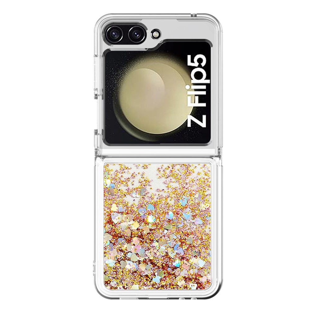 Cover Glitter Powder TPU Samsung Galaxy Z Flip 5 oro