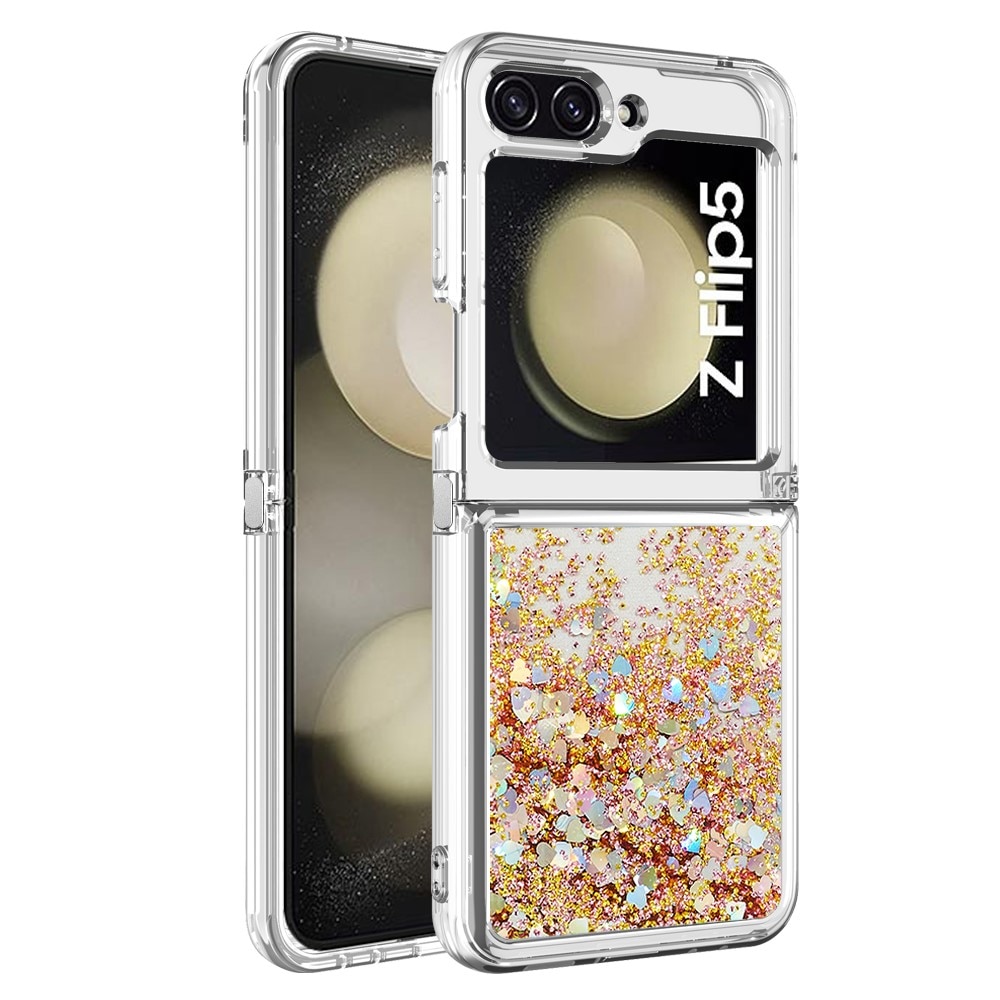 Cover Glitter Powder TPU Samsung Galaxy Z Flip 5 oro