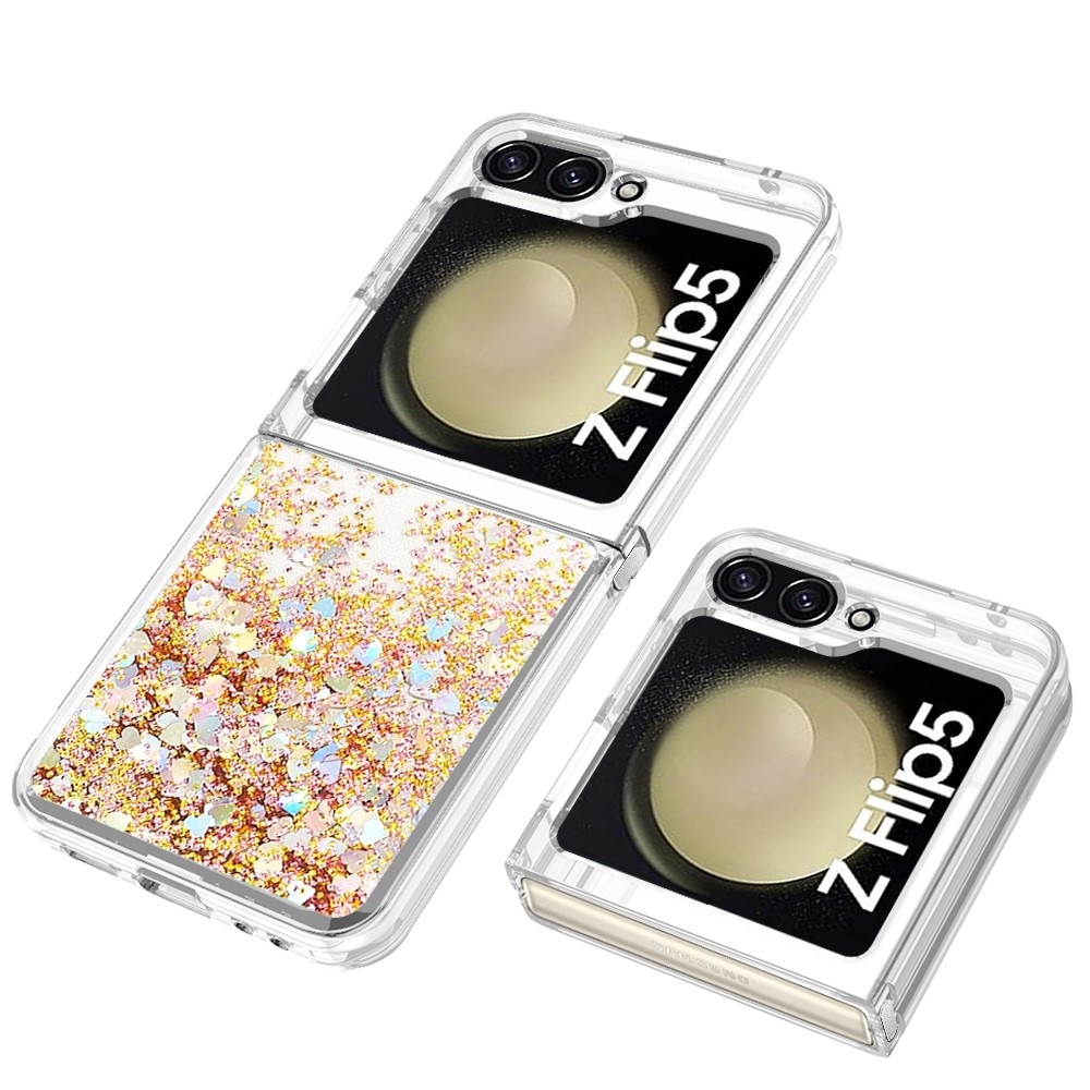 Cover Glitter Powder TPU Samsung Galaxy Z Flip 5 oro