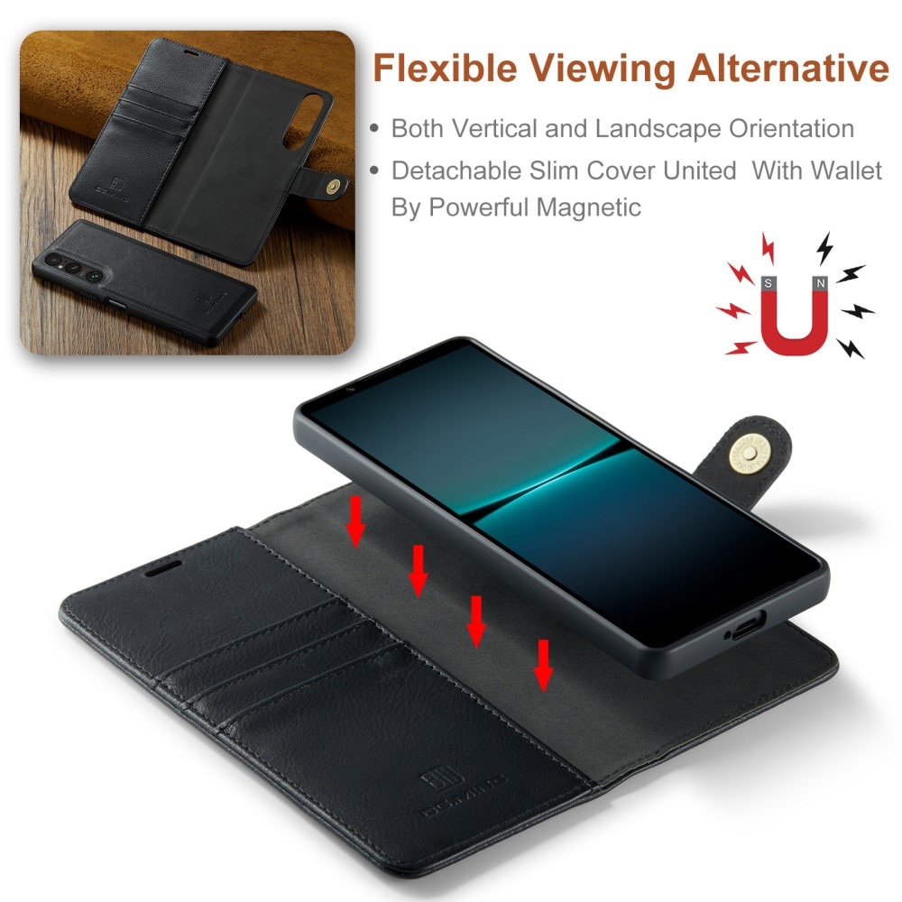 Cover portafoglio Magnet Wallet Sony Xperia 5 V Black