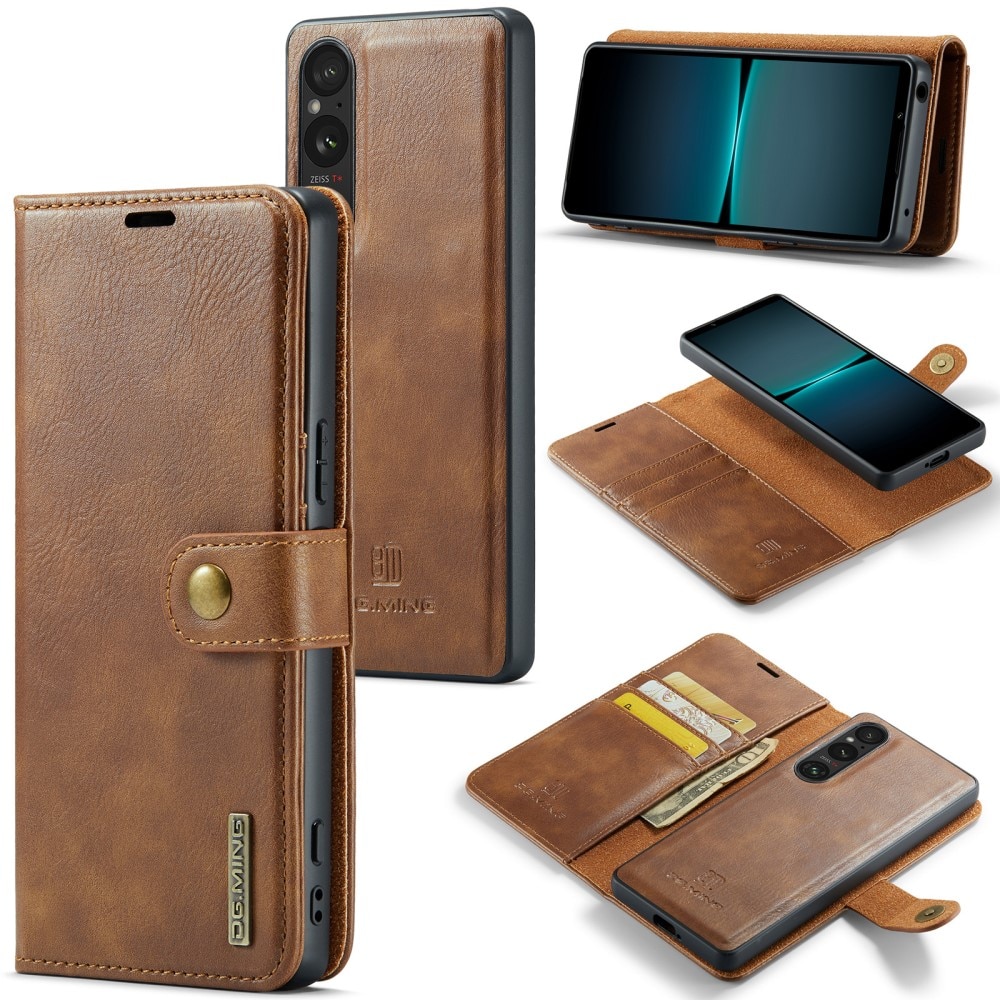 Cover portafoglio Magnet Wallet Sony Xperia 1 V Cognac