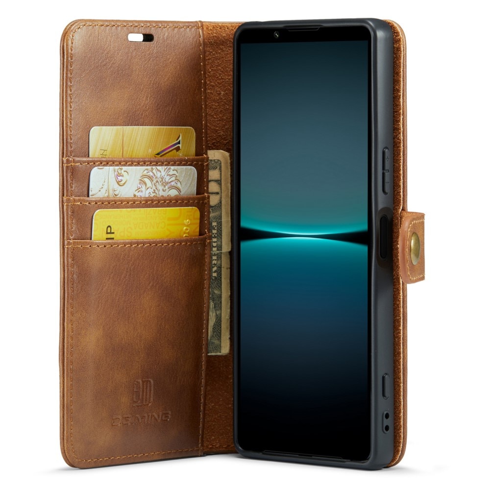 Cover portafoglio Magnet Wallet Sony Xperia 1 V Cognac