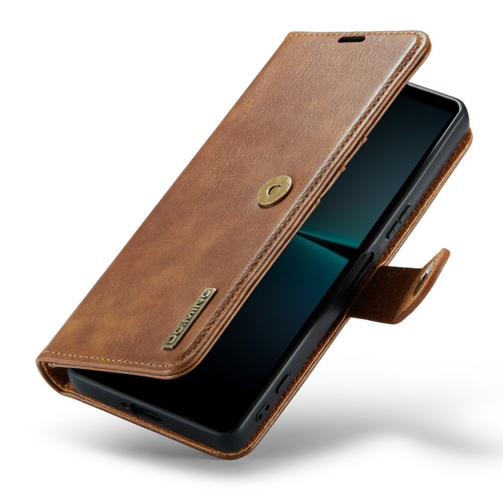 Cover portafoglio Magnet Wallet Sony Xperia 5 V Cognac