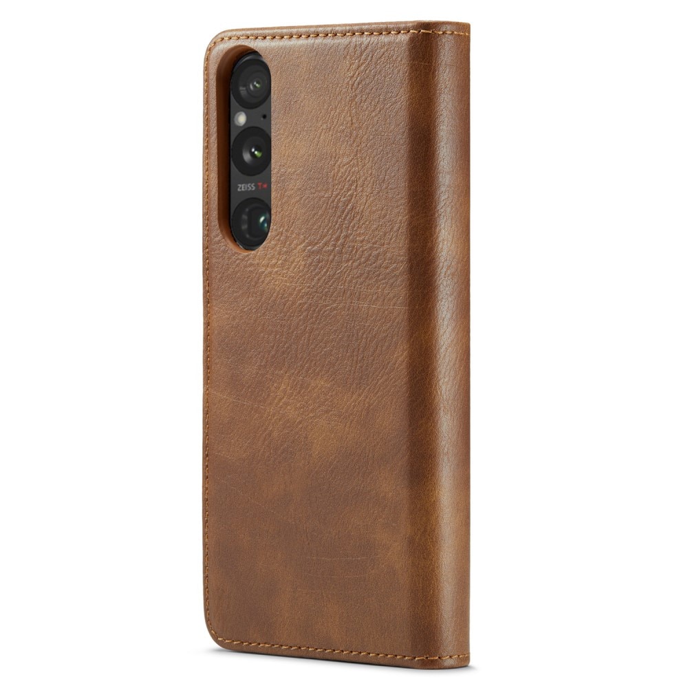 Cover portafoglio Magnet Wallet Sony Xperia 1 V Cognac