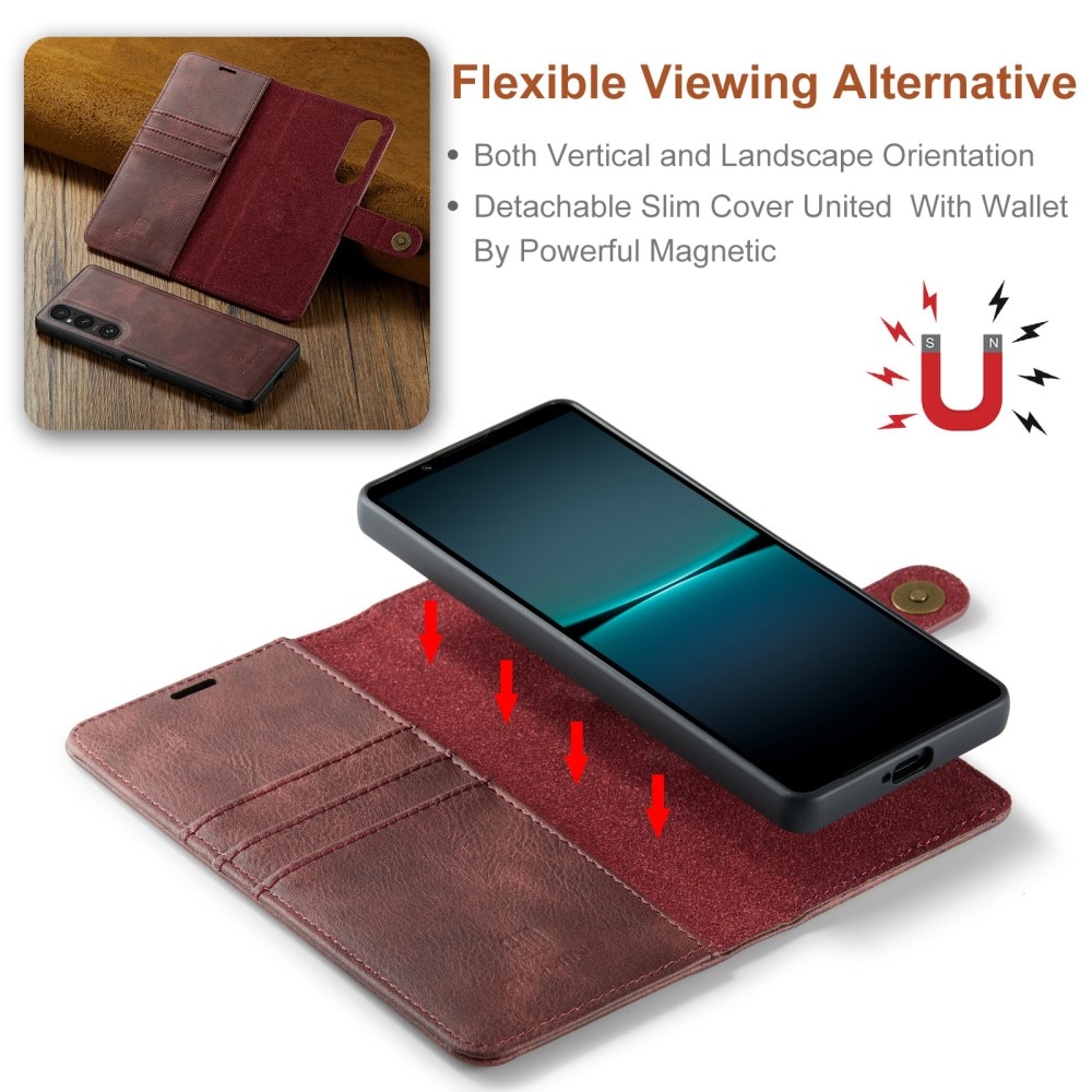 Cover portafoglio Magnet Wallet Sony Xperia 1 V Rosso