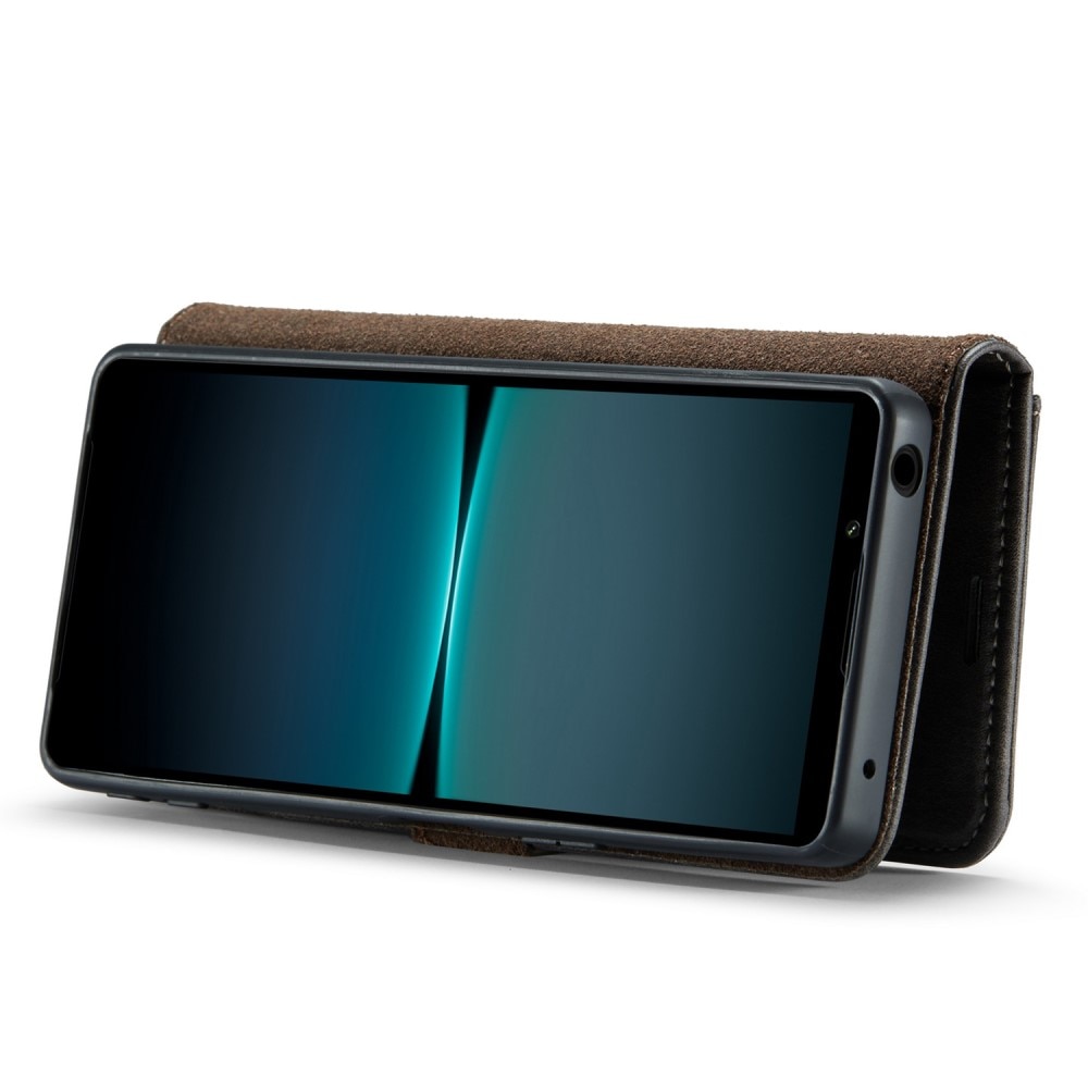 Cover portafoglio Magnet Wallet Sony Xperia 5 V Brown