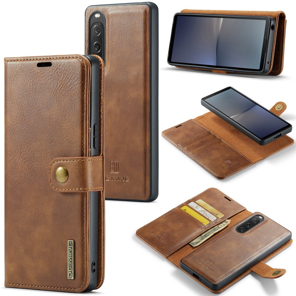 Cover portafoglio Magnet Wallet Sony Xperia 10 VI Cognac