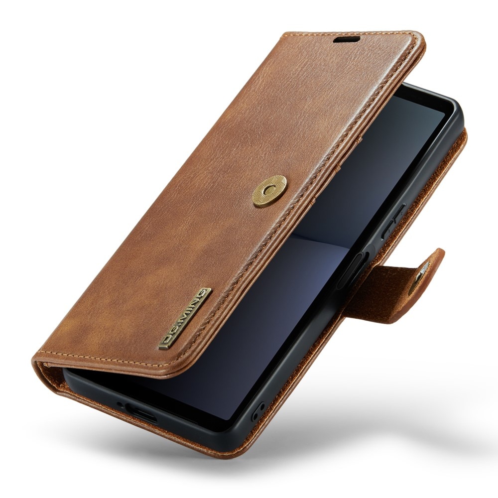 Cover portafoglio Magnet Wallet Sony Xperia 10 V Cognac