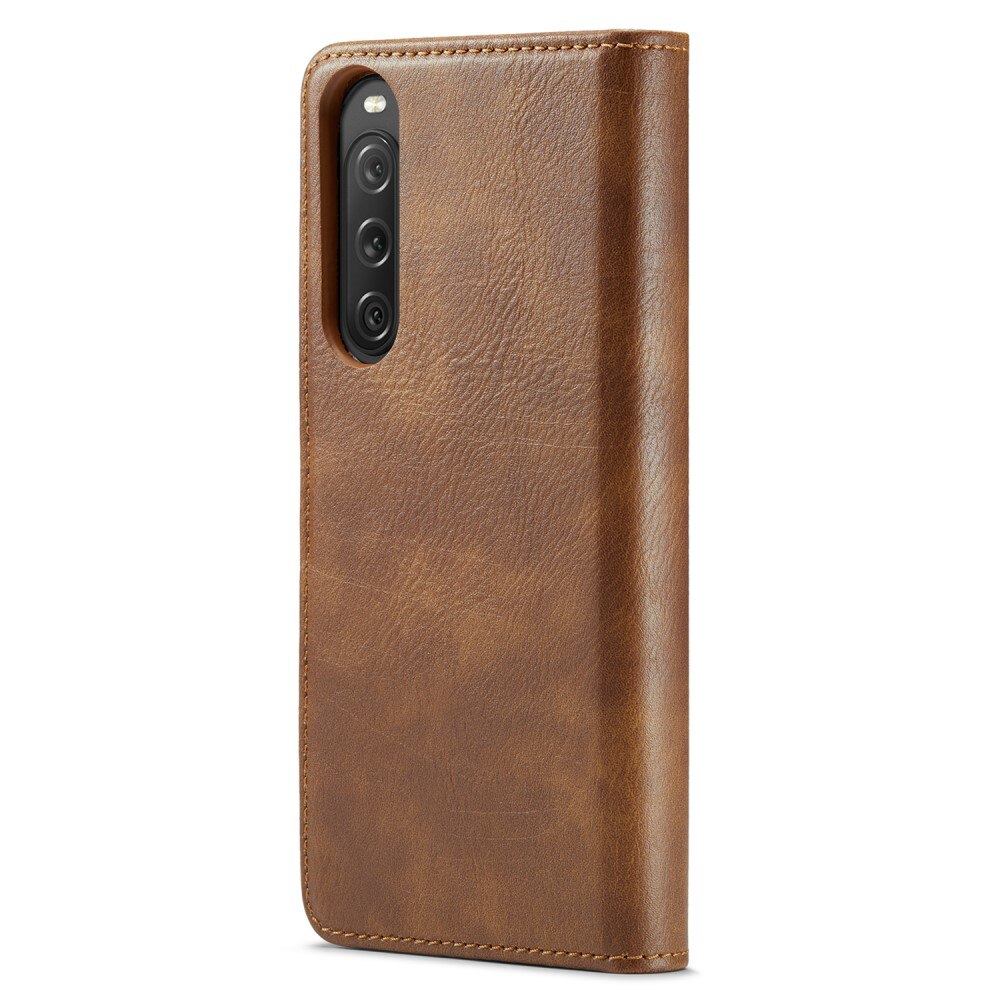 Cover portafoglio Magnet Wallet Sony Xperia 10 V Cognac