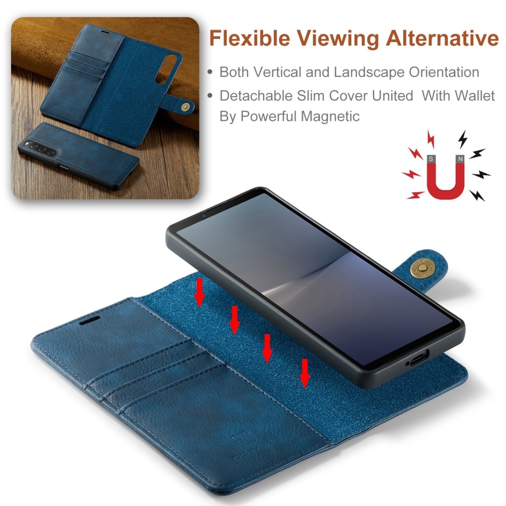 Cover portafoglio Magnet Wallet Sony Xperia 10 V Blue