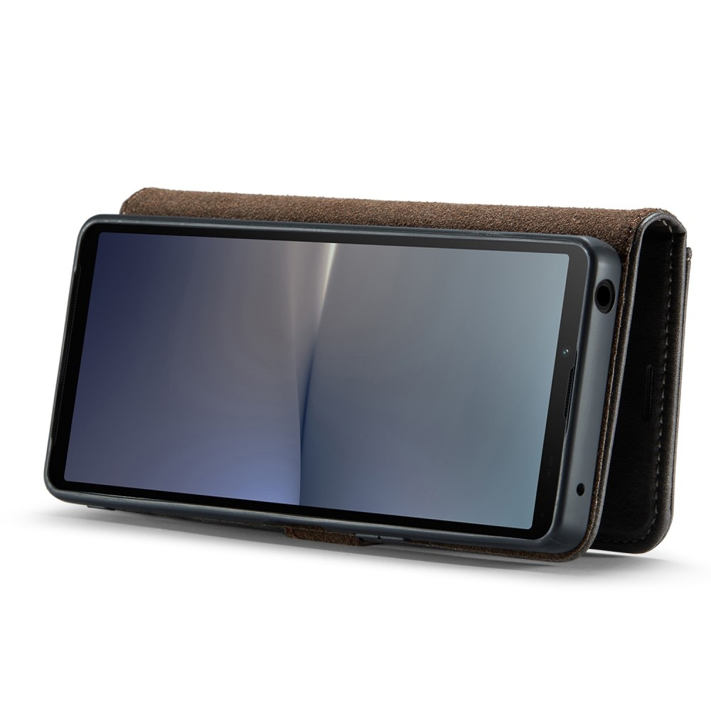 Cover portafoglio Magnet Wallet Sony Xperia 10 V Brown