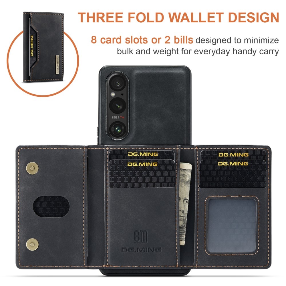 Cover Magnetic Card Slot Sony Xperia 1 V Black