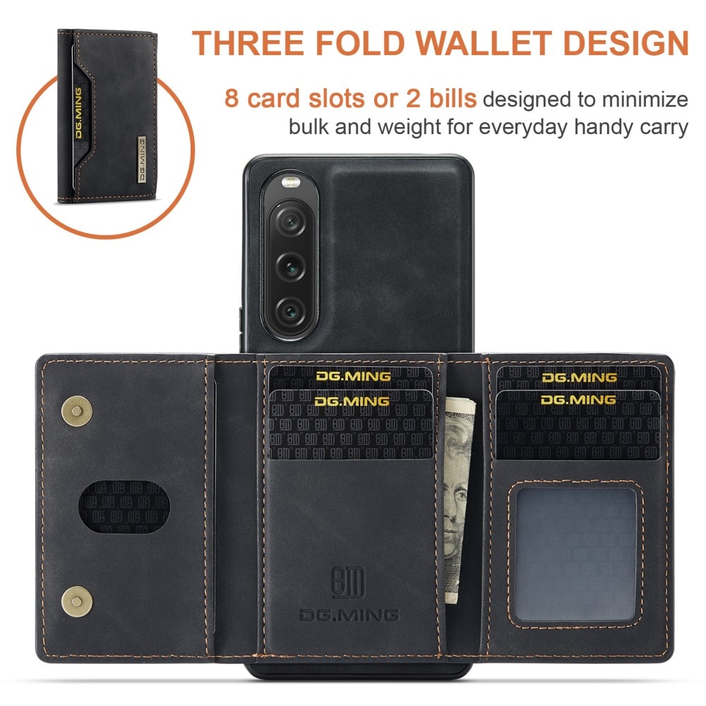 Cover Magnetic Card Slot Sony Xperia 10 V Black